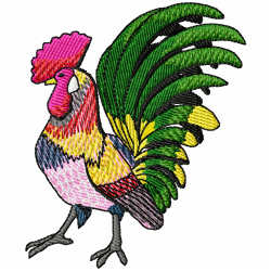 Chickens And Roosters Embroidery Design 11 Chickens And Roosters Embroidery Design 11